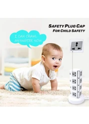 MODI 4 Layers Tower Extension Cord Socket USB Ports