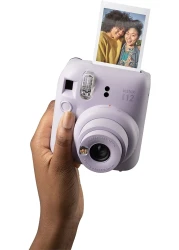 Fujifilm Instax Mini 12 Instant Film Camera, Auto Exposure With Built-In Selfie Lens, Lilac Purple