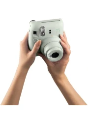 Fujifilm Instax Mini 12 Instant Film Camera, Auto Exposure With Built-In Selfie Lens, Mint Green