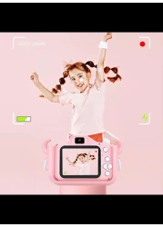 Radiotronics Kids Camera with Silicone Case, Video Camera for Children with Fun Games, Kids Digital Camera with Special Effects, Rechargeable Battery