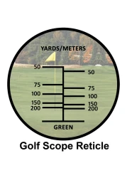 Barska Blueline 8x22 Waterproof Golf Scope Monocular with Builtin Internal Distance Reticle