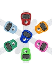 FITTO Multi-Functional Electronic Finger Counter 5-Digit LCD Display - EQ Clicker Mechanical Hand Tally Tasbih Digital Tracker for Muslim Prayer Counter - Mini Handheld Clicker