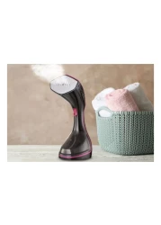 Black &amp; Decker Digital Handheld Garment Steamer HSTD1600-B5 Black and Pink 1600W