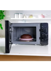 Olsenmark 20 l Microwave Oven- OMMO2343W/ 5 Multiple Power Levels with Easy Controls and Cooking End Signal/ Perfect for Reheating, Defrosting, Cooking, etc./ Black, 2 Years Warranty