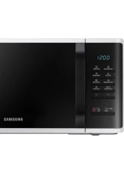 Samsung Solo Microwave Oven, 23L, MS23K3513AW, White/Black