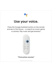 Google Chromecast With Google TV HD, Snow