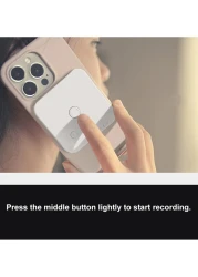 Yeasha,Smart Voice Recorder Voice Activated Recorder With App Microfono Espia Phone Recording Device Bone Conduction Sensing Recording Wireless Data Transmission For Meeting Lectures Interview