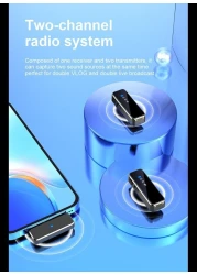 Radiotronics Wireless Lapel Microphone With Charging Box For Android Iphone IOS Mobile Phone
