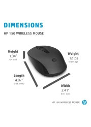 HP 150 Wireless Mouse Black