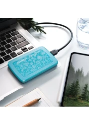 HD300 2TB ECO Friendly Ultra-slimExternal Hard Drive Compatible with PS5 XBOX Shock Sensor Protection Green