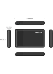 External USB 3.0 Hard Drive Case, Wavlink Hard Drive Enclosure, Support SATA I/Ii/Iii/HDD/SSD Hard Disk Case, Hard Drive Reader With LED Indicator, Support Uasp &amp; 2TB Drives