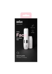 براون فيس ميني ماكينة إزالة شعر الوجه - أبيض FS1000