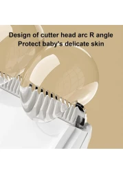 ماكينة قص شعر الأطفال مع مكنسة كهربائية - ماكينة قص شعر فائقة الهدوء ومقاومة للماء للأطفال، آمنة ولطيفة، لا تسبب الفوضى، ماكينة قص شعر كهربائية قابلة لإعادة الشحن