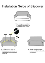 High Stretch 1 Seater Sofa Cover Cream Soft Brushed Fabric Couch Cover Full Coverage Furniture Protector Slipcover One Seater Fits on Standard and Recliner Sofa 80-120cm Size