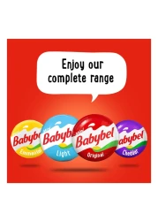 ميني بيبي بيل سناك، الجبنة الأصلية، عبوة من 12 قطع ، 240 جرام