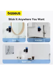 Baseus MagPro Series Magnetic Phone Holder, Multi-Purpose Foldable Mobile Stand Designed for Car, Sink, Kitchen, Bathroom and Wall Compatible with iPhone 15 14 13 12 Pro Max &ndash; Black
