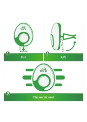 أيرويك مشبك التهوية معطر السيارة برائحة التوت الطازج - بني - 2.5 ملل