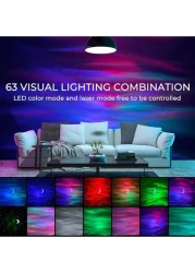 Galaxy Aurora Projector &ndash; 3-in-1 LED Northern Lights Star Projector with 6 White Noise Options &amp; Bluetooth Speaker Starry Moonlight Projector