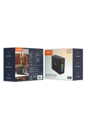 سماعة بورودو Soundtec Quantum 2.2 قناة، 80 واط صوت قوي، 12 ساعة وقت تشغيل، Bluetooth 5.0، وظيفة بنك الطاقة، مقاومة للماء IPX5، معادل متعدد النطاقات، بطارية 12000mAh - أسود
