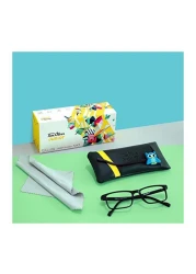 TOM OLIVER JUNIOR Blue Light Blocking Computer Screen Glasses - Anti Blue Light, Protection Eyewear for Children from Digital Screen Time for Boy's &amp; Girl's Age 5 - 12 (Rectangle, Black)