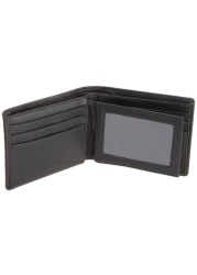 Perry Ellis Mens Gramercy Passcase Wallet Black One Size