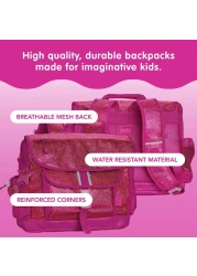 Bixbee Kids Backpack Sparkalicious Ruby Raspberry Medium