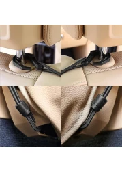 MBVBN 3Layer Car Mesh Organizer Seat Back Net Bag Barrier of Backseat Pet Kids Cargo Tissue Purse Holder Driver Storage Netting Pouch