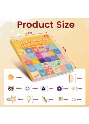 FZIIVQU 6100Pcs Clay Beads Bracelet Making Kit for Girls 24 Colors Friendship Bracelet Beads Kit with Letter Beads Polymer Heishi Bead for Jewelry Making