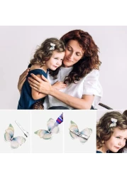 65Pcs Duck Billed Hair Clips for Styling Sectioning Metal Silver Alligator Clips for Women 3 Sizes for Roller Pin Curl Loc Clips for Retwist Salon Barber Bows DIY