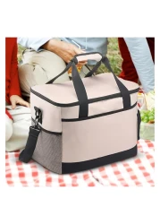 Portable Cooler Bag - Insulated Large Capacity Camping Cooler for Picnic, Beach, Travel &amp; Outdoor Adventures - Leakproof, Lightweight &amp; Durable Lunch Cooler
