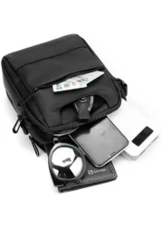 Multi purpose Adjustable Left or Right Shoulder Backpack for Travel Hiking Cycling Black Model-888