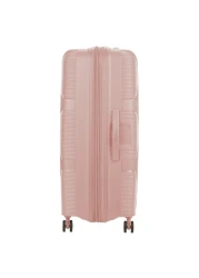 أميركان توريستر حقيبة سفر صلبة بعجلات إنستاغون سبينر باللون الخوخي الزهري 81 سم