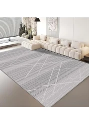 Vital Area Rugs Soft Modern Rug Carpet Geometric Stripe Rug Non Slip Modern Carpet, Abstract Printed Floor Rugs for Home Decorative, Soft &amp; Non-Slip &amp; Washable Indoor Mat (K-290, 160 x 230 cm)