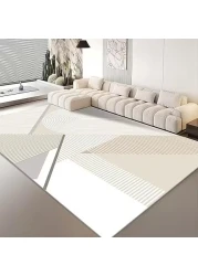 Vital Area Rugs Soft Modern Rug Carpet Geometric Stripe Rug Non Slip Modern Carpet, Abstract Printed Floor Rugs for Home Decorative, Soft &amp; Non-Slip &amp; Washable Indoor Mat (K-241, 160 x 230 cm)