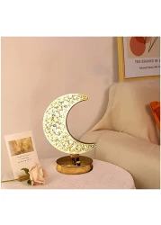Smart Touch Portable Moon Shape Acrylic Table Lamp Led Light For Living Room Home