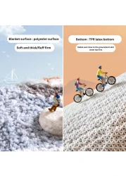 Cute Cartoon Bathroom Rug Shower Room Microfiber Rug Non-slip Absorbent Foot Mat Plush Bathroom Door Mat Soft Rug (50x80cm)