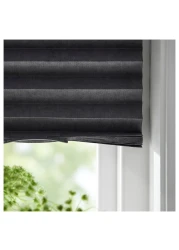 Block-Out Pleated Blind Dark Grey 100X190cm
