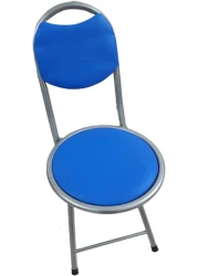 Prayer Chair with Back Support in Blue &ndash; Comfortable Folding Meditation Chair for Prayer, Meditation, and Reflection
