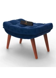 Stool for Living Room Soft Fabric Comfortable Cushion Ottoman Footrest