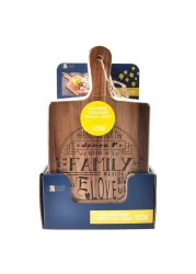 جيمس.إف لوح مجداف خشب الأكاسيا مع شاشة حريرية 32 سم