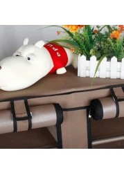 12 Tier Shoe Rack, Shoe Storage Hold up to 36 Pairs Shoes With No-woven Fabric Cover,Multi-layer Shoe Storage Cabinet 116cm X 30cm X 105cm