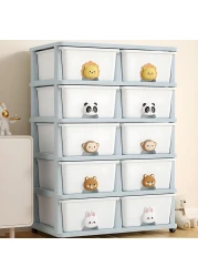 خزانة تخزين بأدراج بلاستيكية متعددة الطبقات من كوزي نيست، صندوق ألعاب متدحرج مع عجلات لصندوق حاوية المطبخ، والحمام، وغرفة المعيشة، والمكتب