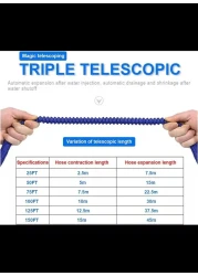 Radiotronics Garden Hoses Garden Hose Retractable Flexible Hose Hose Plastic Hose with Watering Car Wash hosing Pipe (Green 150ft)