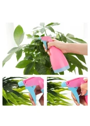 1PC.- 400ml Hand Pressed Watering Bottles / Plastic Spray bottles / Flowers Water Spray Bottle Sprayer /Sprinkler Nozzle Bottles, Pink.