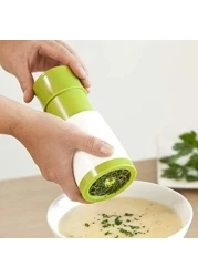 Herb Grinder，ShowTop Spice Mill Parsley Shredder Chopper Vegetable Cutter Garlic Coriander Spice Grinder Crusher Kitchen Accessories