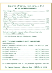 Espoma Organic IronTone 303 Organic Fertilizer and Plant Food to Help Correct Iron Deficiency Chlorosis 5 lb Bag Turns Yellow to Green Non Staining Iron