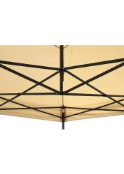 Yulan Outdoor Gazebos, Heavy Duty Fully Waterproof Pop Up Gazebo With 4 Side Walls And Accessory Pack, Beige, F006-0365 (3X4.5)