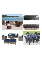 Outdoor Table Resistant Waterproof Storage Waterproof Patio Furniture Cover 270x180x89