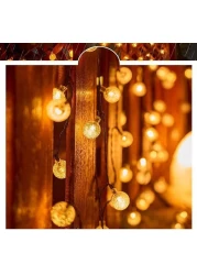 6m Long Multicolor Star String Lights with Batteries 40 LED Decorative Lights