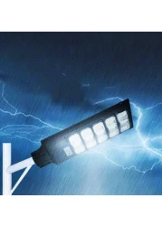 Generic 1800W Solar Street Light For Outdoor Dusk To Dawn Daylight White Flood Endurance Lamps With IP67 Waterproof For Garden Patio Garage With Remote Control